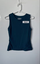 Load image into Gallery viewer, Tahari Womens Dark Teal Sleeveless Round Neck Regular Fit Tank Top Size XS