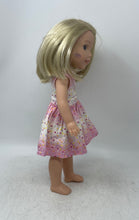 Load image into Gallery viewer, American Girl Blonde Hair Blue Eye Fashion Doll With Pink Dress Outfit