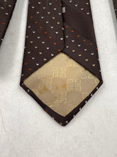 Load image into Gallery viewer, Givenchy Mens Brown Geometric Print Adjustable Long Formal Designer Tie