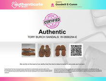 Load image into Gallery viewer, Authentic Tory Burch Womens Miller Beige Thong Sandals Size 10M Damaged