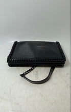 Load image into Gallery viewer, Aldo Womens Black Croc Embossed Faux Leather Chain Strap Crossbody Bag