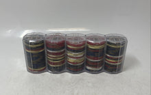 Load image into Gallery viewer, Multicolor Striped Plastic Professional Casino Poker Game Chips In Case