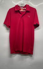 Load image into Gallery viewer, Puma Mens Red Short Sleeve Collared Golf Polo Shirt Size Medium