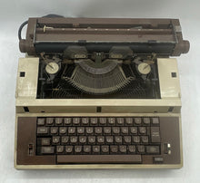Load image into Gallery viewer, Royal Academy Brown Beige Wired Classic Portable Electric Typewriter