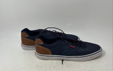 Load image into Gallery viewer, Levi's Mens Miles 517777U51 Navy Blue Brown Lace-Up Sneaker Shoes Size 10
