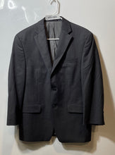 Load image into Gallery viewer, Calvin Klein Mens Gray Wool Long Sleeve Notch Lapel Two Button Blazer Size 38