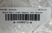 Load image into Gallery viewer, Apple A1719 White 87W USB C Power Adapter Charger Block For MacBook Not Tested