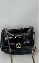 Load image into Gallery viewer, Victoria's Secret Womens Black Chain Strap Inner Pockets Crossbody Bag Worn