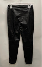 Load image into Gallery viewer, Zara Womens Black Leather Stretch Pockets Ankle Pants Size Medium