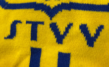 Load image into Gallery viewer, Mens Yellow Blue Sint-Truidense V.V. Rectangular Scarf 7" x 54"