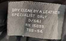 Load image into Gallery viewer, David Taylor Mens Black Leather Long Sleeve Front Full-Zip Motorcycle Jacket XLT