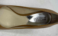 Load image into Gallery viewer, Michael Kors Womens Brown Patent Leather Slip-On Stiletto Pump Heels Size 7 M