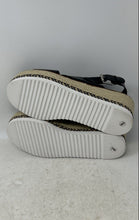 Load image into Gallery viewer, Vince Camuto Womens Marietten Black Leather Platforms Espadrille Sandals Size 10