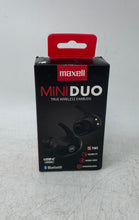Load image into Gallery viewer, Maxell Mini Duo Black Bluetooth True Wireless In-Ear Earbuds Factory Sealed