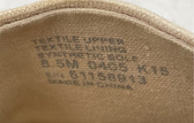 Load image into Gallery viewer, Authentic Tory Burch Womens Cream Black Espadrille Flats Size 8.5M Stained