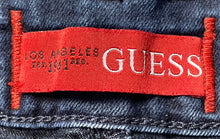Load image into Gallery viewer, Guess Womens Blue Denim Pockets Regular Fit Dark Wash Skinny Jeans Size 28