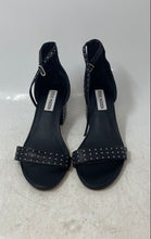 Load image into Gallery viewer, Steve Madden Womens Irenee Black Studded Block Ankle Strap Sandals Size 7M