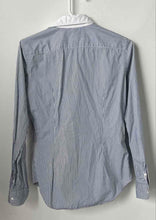 Load image into Gallery viewer, Ralph Lauren Womens White Blue Striped Cotton Button-Up Shirt Size 6