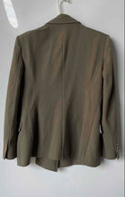 Load image into Gallery viewer, Zara Womens Green Long Sleeve Regular Fit Double-Breasted Blazer Size L With Tag