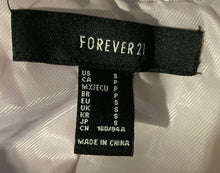 Load image into Gallery viewer, Forever 21 Womens Rose Silver Long Sleeve Cropped Jacket Size Small