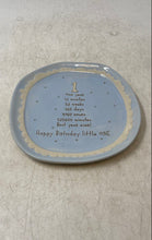 Load image into Gallery viewer, Demdaco Blue Beige One-Year Birthday Decorative Collector Plate With Box