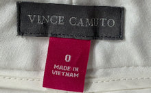 Load image into Gallery viewer, Vince Camuto Womens White Flat Front Pockets Straight Leg Ankle Pants Size 0