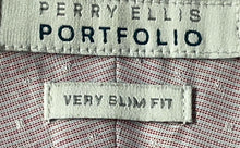 Load image into Gallery viewer, Perry Ellis Portfolio Mens Light Pink Polka Dot Very Slim Fit Dress Shirt Sz L