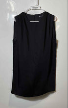 Load image into Gallery viewer, Zara Womens Black Sleeveless Round Neck Regular Fit Short Shift Dress Size M