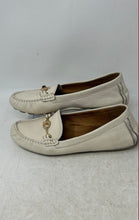 Load image into Gallery viewer, Coach Womens Arlene White Leather Round Toe Slip-On Loafer Shoes Size 9B