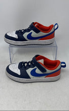 Load image into Gallery viewer, Nike Boys Court Borough Low Recraft DV5457-401 White Blue Sneakers Shoes Size 2Y