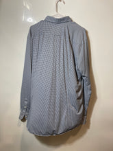 Load image into Gallery viewer, Hugo Boss Mens Blue Printed Long Sleeve Collared Slim Fit Dress Shirt Size XL