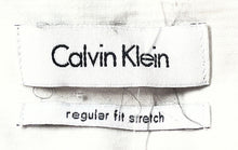 Load image into Gallery viewer, Calvin Klein Mens White Stretch Regular Fit Long Sleeve Dress Shirt Sz 17 34/35
