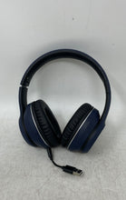 Load image into Gallery viewer, Quikcell Navy Blue Black Foldable Over The Ear Headphones With Cable Not Tested