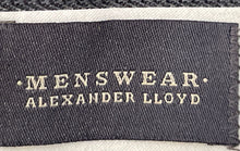 Load image into Gallery viewer, Alexander Lloyd Menswear Mens Black Pleated Cropped Pants Size W 46 L 32