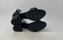 Load image into Gallery viewer, Steve Madden Womens Irenee Black Studded Block Ankle Strap Sandals Size 7M