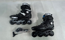 Load image into Gallery viewer, Calary Mens Black Adjustable Ratchet Buckle Strap Inline Skates Size 11 With Box