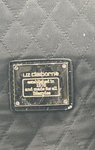 Load image into Gallery viewer, Liz Claiborne Womens Black Quilted Charm Inner Pockets Double Handle Tote Bag