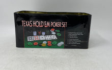 Load image into Gallery viewer, Texas Hold'em Poker Set Game 200 Chips Cards & Dice Pre Owned No Graded