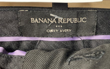 Load image into Gallery viewer, Banana Republic Womens Avery Black Belt Loops Curvy Trousers Pants Size 10