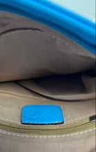 Load image into Gallery viewer, VZ Vera Handbag Womens Bright Blue Leather Detachable Strap Zipper Crossbody Bag