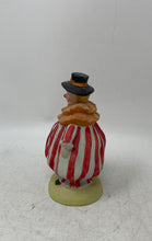 Load image into Gallery viewer, Vintage Porcelain Ruffle Collar Striped Costume Clown Mini Statue Figurine