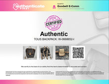 Load image into Gallery viewer, Authentic Tous Womens Brown Black Animal Print Leather Top Handle Backpack