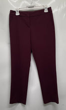 Load image into Gallery viewer, New York & Company Womens Wine Flat Front Pockets Regular Fit Dress Pants Size 2