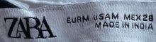 Load image into Gallery viewer, Zara Womens White Long Sleeve Lace Collared Button Front Blouse Top Size M