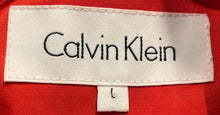 Load image into Gallery viewer, Calvin Klein Womens Red Long Sleeve Double-Breasted Peacoat Size Large