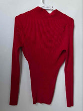 Load image into Gallery viewer, INC International Concepts Womens Red V-Neck Long Sleeve Pullover Sweater Sz XL