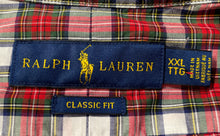Load image into Gallery viewer, Ralph Lauren Mens Red Multicolor Plaid Classic Fit Button-Up Shirt Size XXL