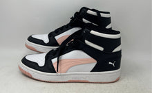 Load image into Gallery viewer, Puma Womens Rebound Layup SL 394891-40 Pink Black White Sneaker Shoes Size 9.5