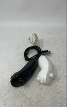 Load image into Gallery viewer, Nintendo Wii U Black White Nunchuk Controller Lot Of 2 Piece Not Tested