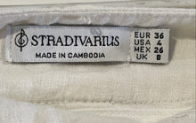 Load image into Gallery viewer, Stradivarius Womens White Pockets Wide Leg Trousers Pants Size 4